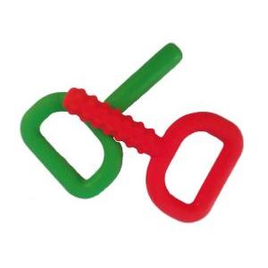 Lot de 2 Super Chewy Tube® - tube à mâcher - rouge & vert