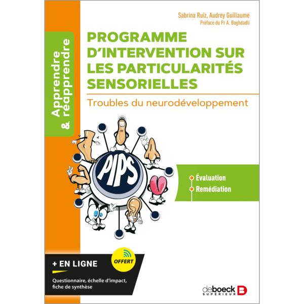 Livre Programme d'intervention sur les particularités sensorielles de Sabrina Ruiz et Audrey Guillaume